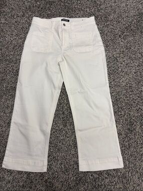 Buffalo David Bitton White Straight-Leg Jeans